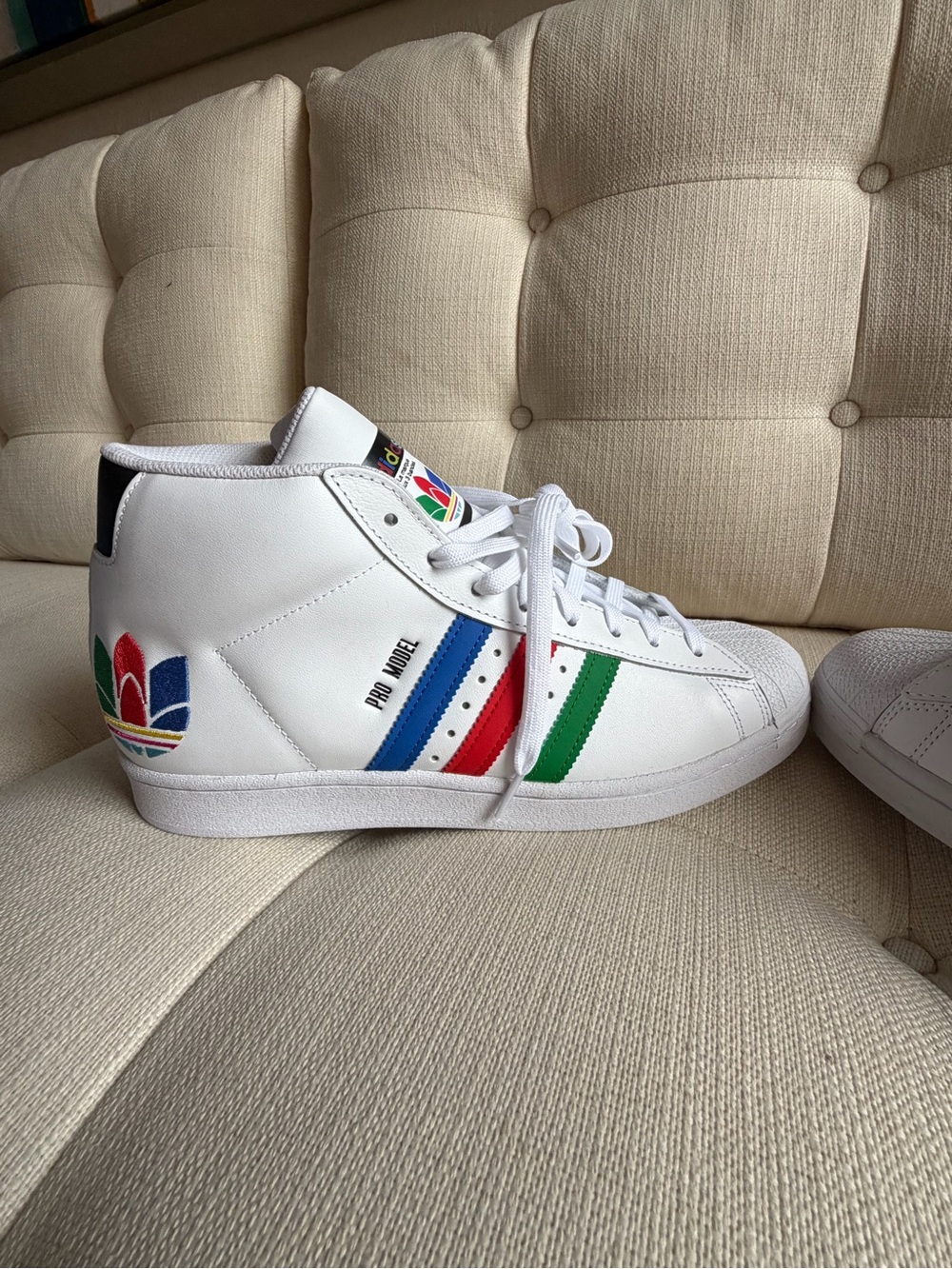 Adidas Pro Model Colorful FX0183 Cloud White Bran New 9.5 - Picture 5 of 11
